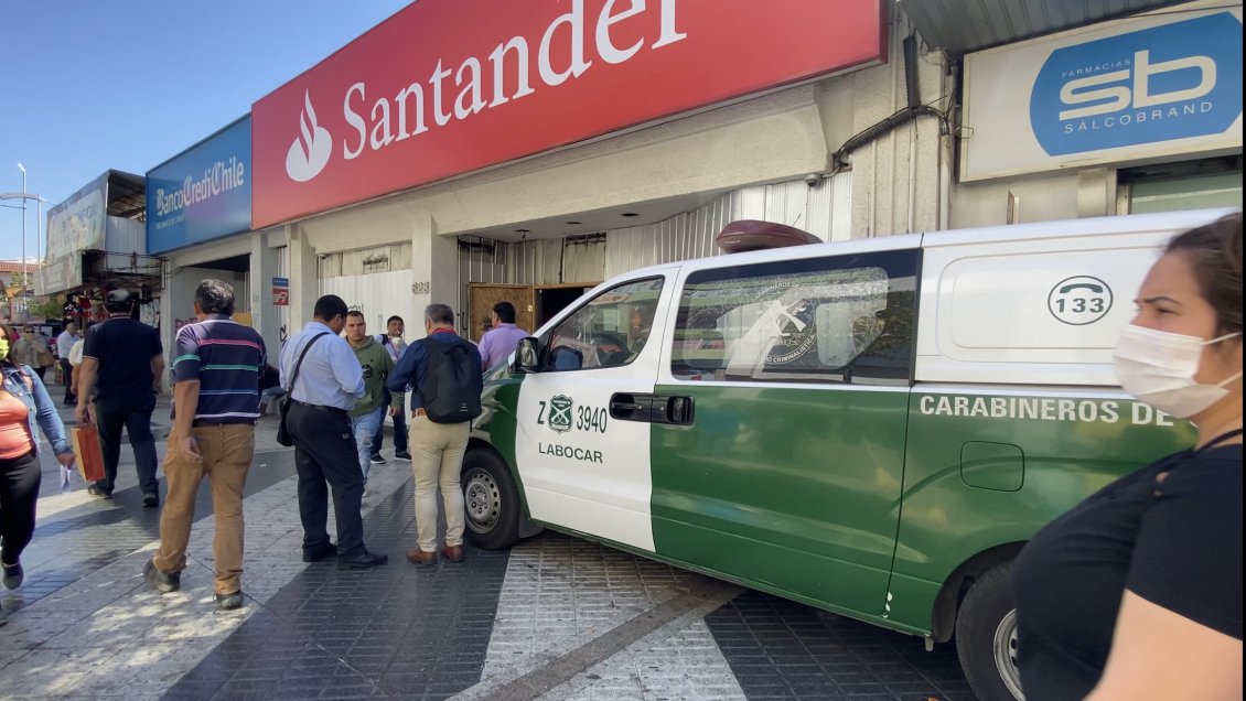 Prisión preventiva para tres sujetos acusados de robar en banco de Rancagua