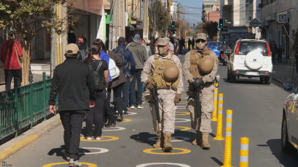 Restringen tránsito de vehículos particulares en calles del centro de Rancagua
