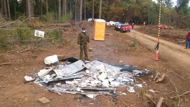 PDI investiga ataque a garita de guardia en Mulchén