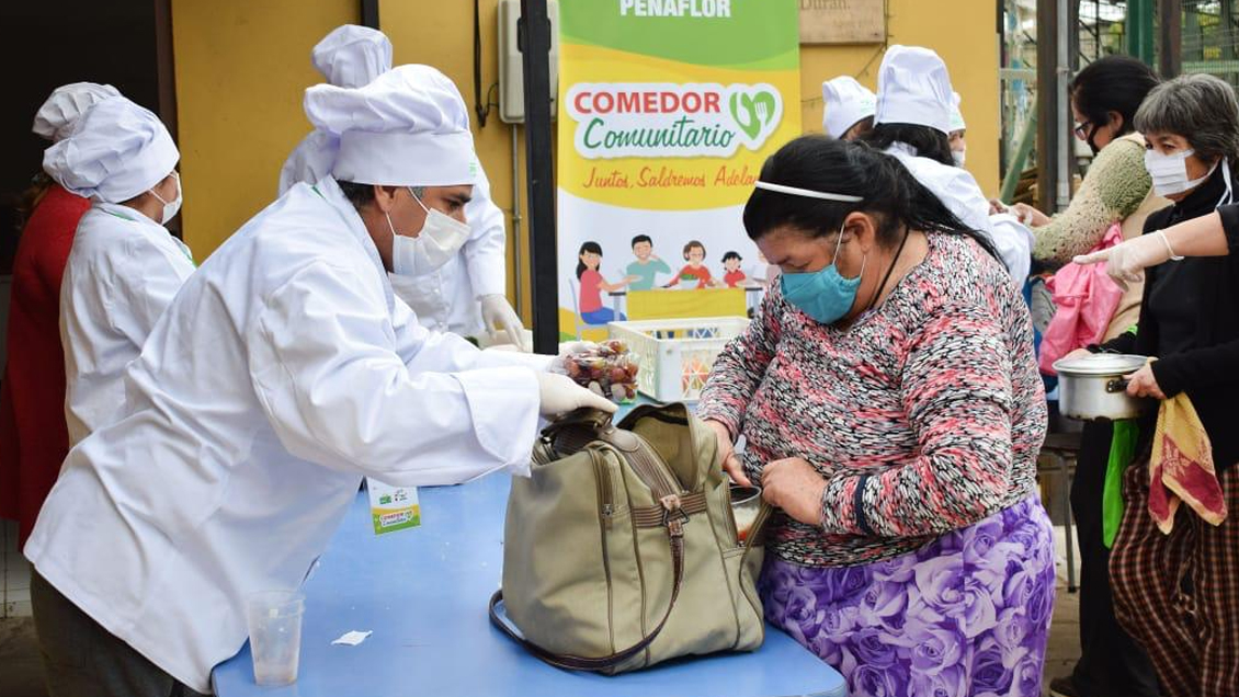 Municipalidad de Peñaflor abrió comedor comunitario para ayudar a vecinos durante la pandemia