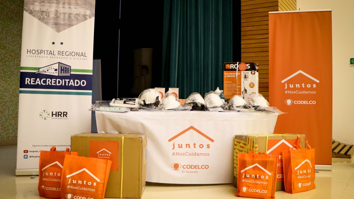 O’Higgins: El Teniente donó más de seis mil implementos de protección personal