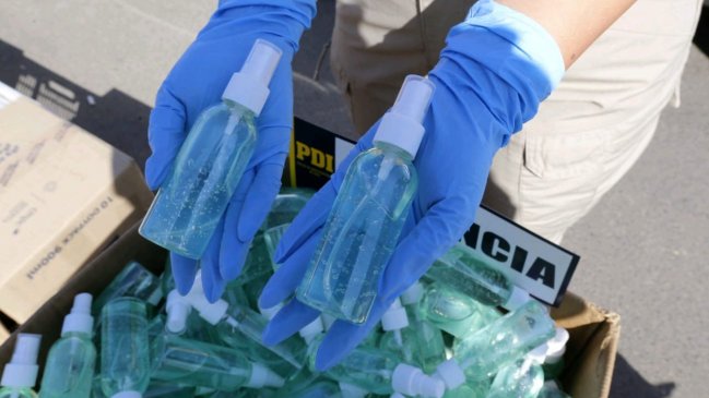 PDI incautó 321 litros de alcohol gel ilegal en Valparaíso