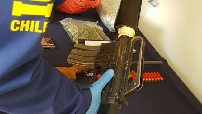 Operativo antidrogas permitió incautar armamento de guerra en Vicuña
