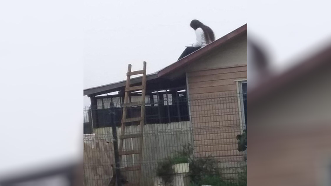 Caso de universitaria que estudia en el techo por mal internet no dejó a nadie indiferente