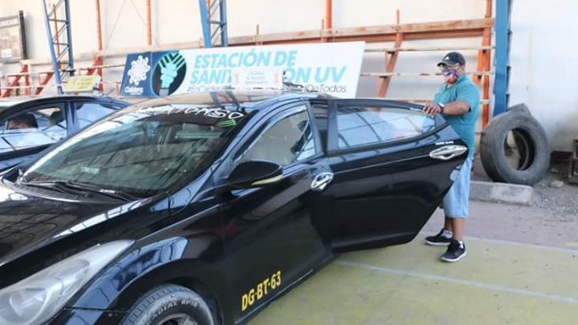 Con luz ultravioleta sanitizan la locomoción colectiva de Caldera