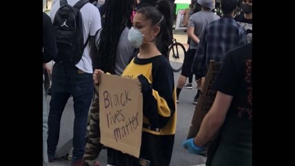   Ariana Grande se unió a las protestas en Los Angeles por asesinato de George Floyd 