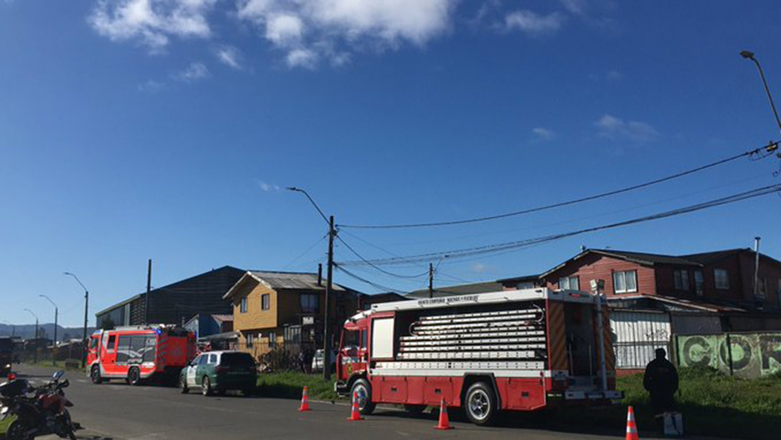 Niña de tres años murió en incendio que destruyó su casa en Valdivia