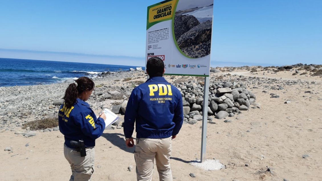 PDI identificó a responsable de asado que dañó patrimonio geológico en Caldera