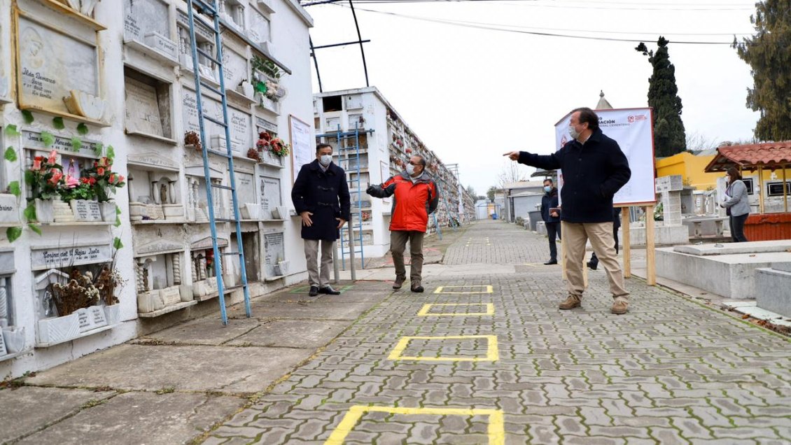 Cementerio de Talca reabrió sus puertas bajo estrictas medidas sanitarias por Covid-19