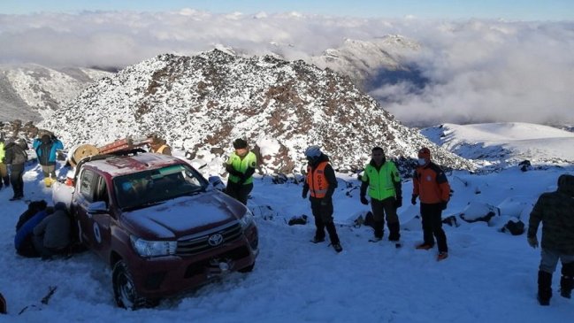 Profesionales de Sernageomin quedaron atrapados al bajar del Complejo Nevados de Chillán