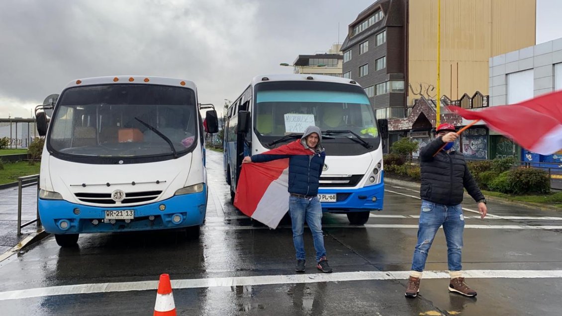 Tras cuatro días de protestas, micreros de Puerto Montt logran acuerdo con el Gobierno
