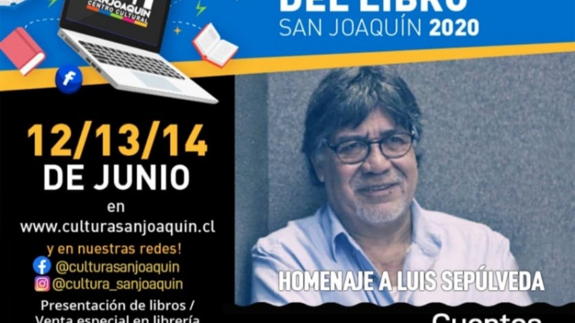 San Joaquín anuncia la Primera Feria Virtual del Libro con homenaje a Luis Sepúlveda