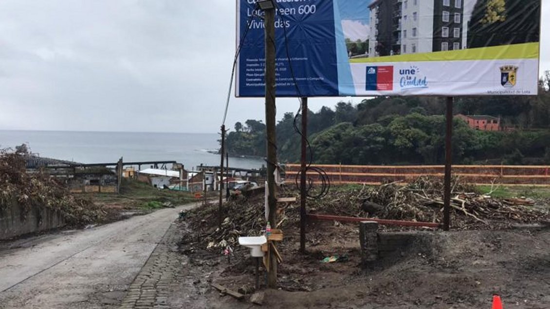 Lota: Hallazgo patrimonial obliga a paralizar parte de un proyecto de viviendas sociales