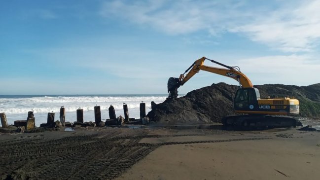 Levantan dunas en el sector costero de Coelemu para evitar anegamientos este invierno