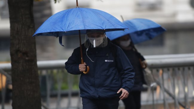 Onemi amplió alerta temprana preventiva para la Región Metropolitana por lluvias y vientos