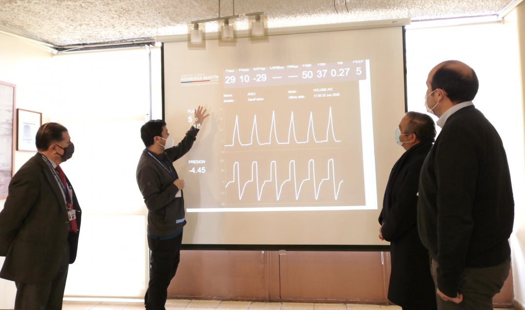 Hospital de Chillán implementó monitoreo remoto para pacientes con ventilación mecánica