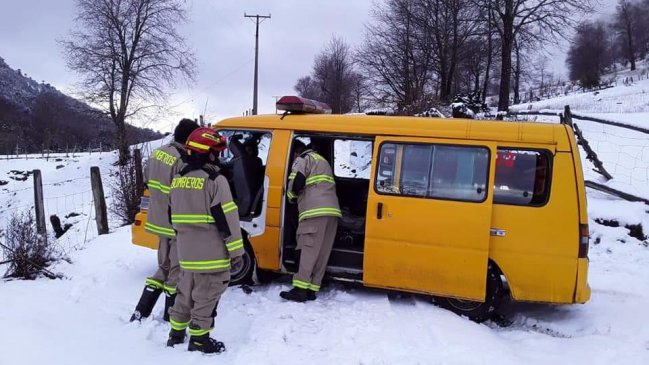 La Araucanía: Continúan intensas nevadas en Lonquimay y Curarrehue