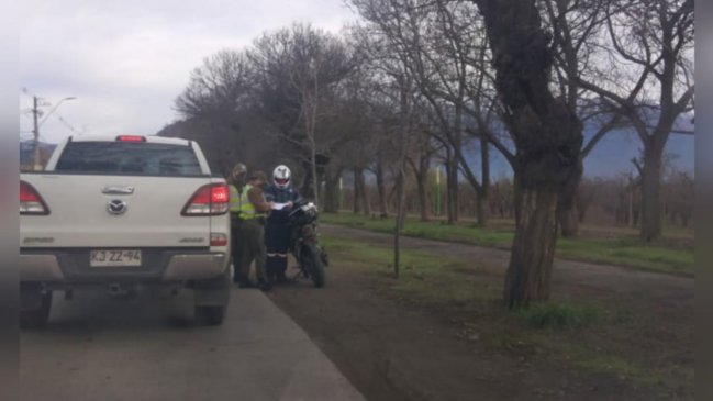73 detenidos por infringir cuarentena y toque de queda en Graneros