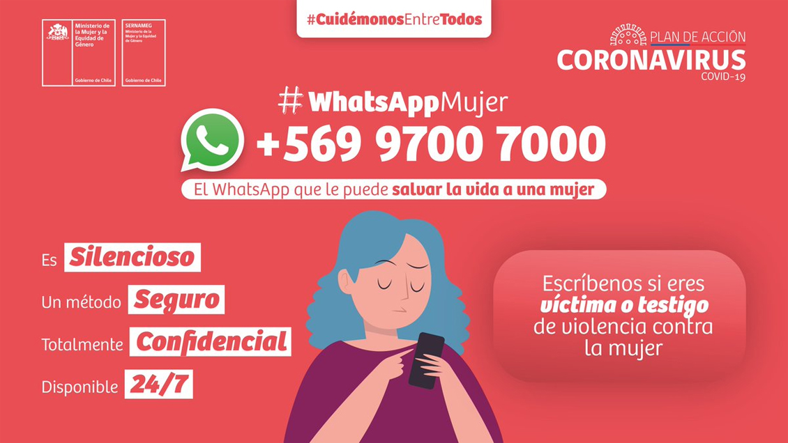 Violencia intrafamiliar: Casi 8.000 personas han utilizado el Whatsapp de ayuda del MinMujer