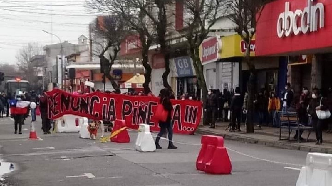 Siete personas fueron detenidas durante una marcha de pobladores por las calles de Chillán
