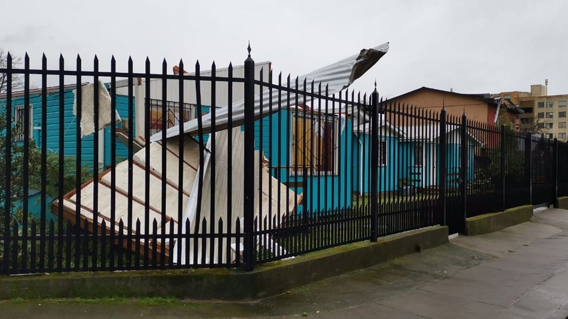 Tromba marina provocó daño en cuatro casas de El Quisco