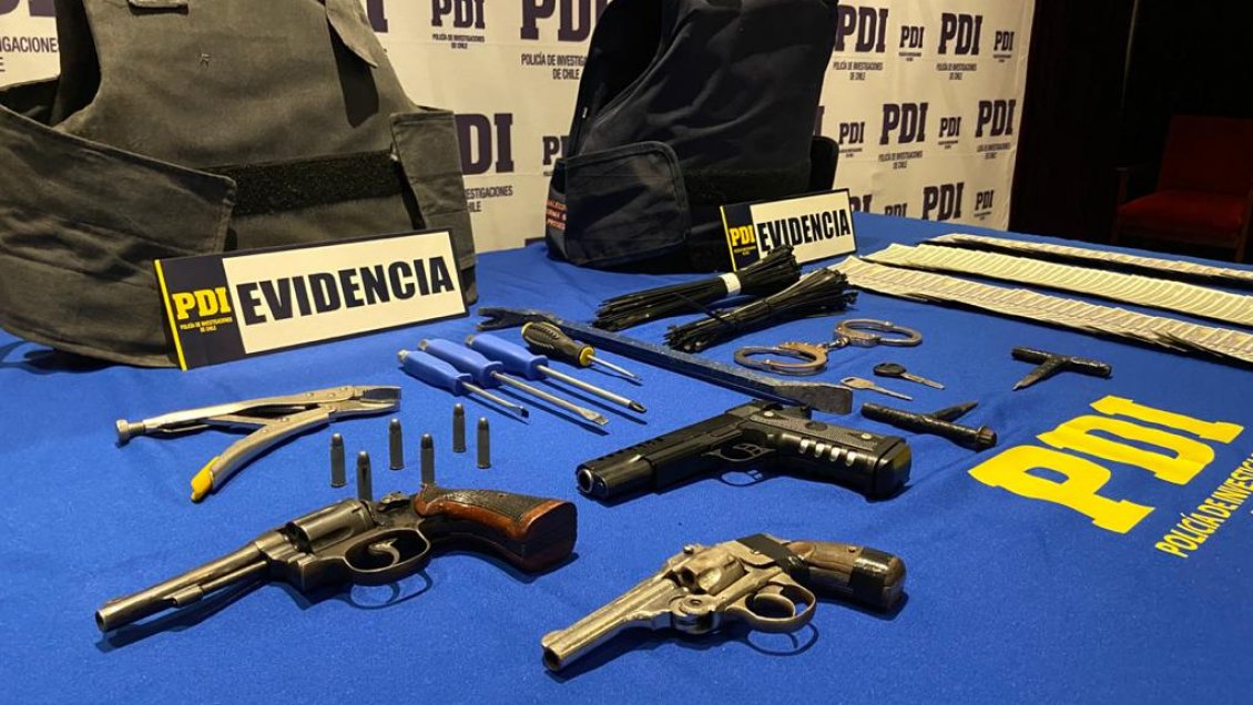 Con arma bajo la almohada detienen a joven investigado por serie de robos en Tarapacá
