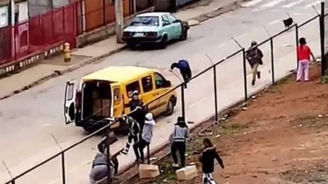 Valparaíso: Detienen a menor de 14 años involucrado en robo de cajas con alimentos