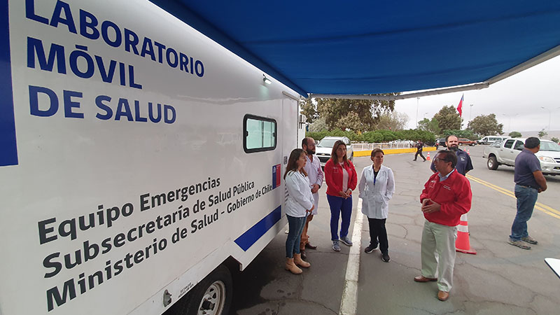 Con laboratorios móviles buscan detectar a pacientes asintomáticos de Covid-19 en Arica