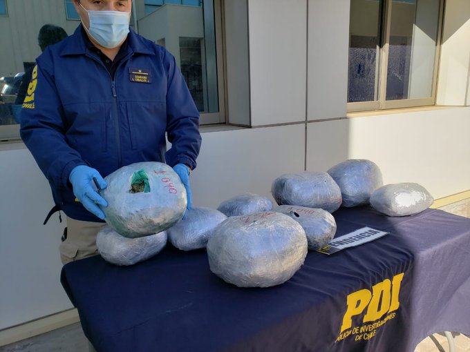 Hombre fue detenido con 13 mil dosis de marihuana en Los Vilos