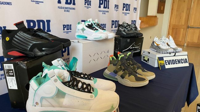 PDI incauta zapatillas falsificadas en Rancagua