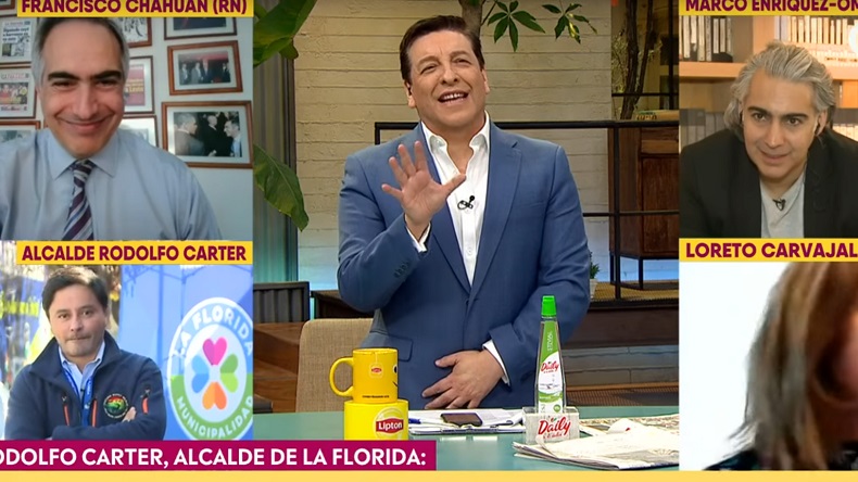 Diputada Carvajal tuvo tierna interrupción en vivo en pleno matinal