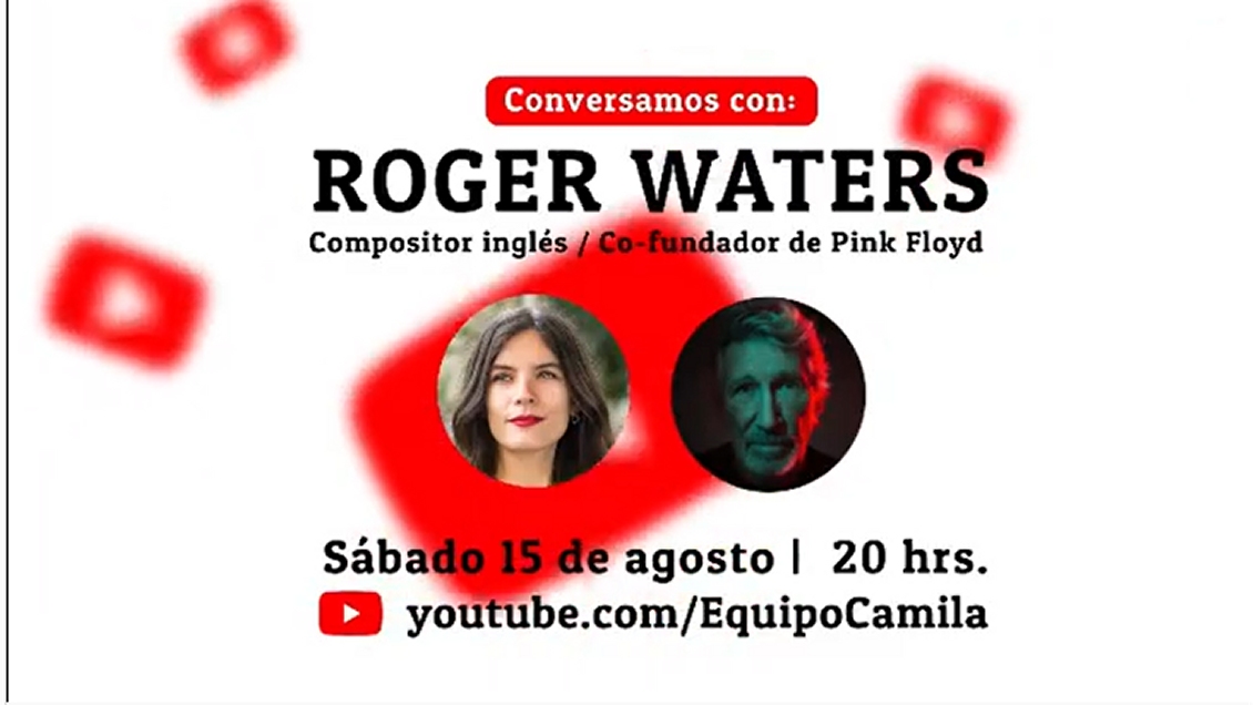 Camila Vallejo transmitirá un live con Roger Waters