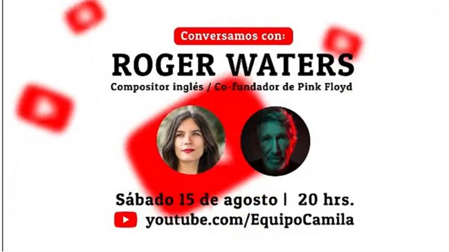 Camila Vallejo transmitirá un live con Roger Waters