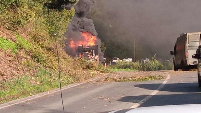 Camionero resultó herido en el rostro tras ser atacado en la provincia de Malleco