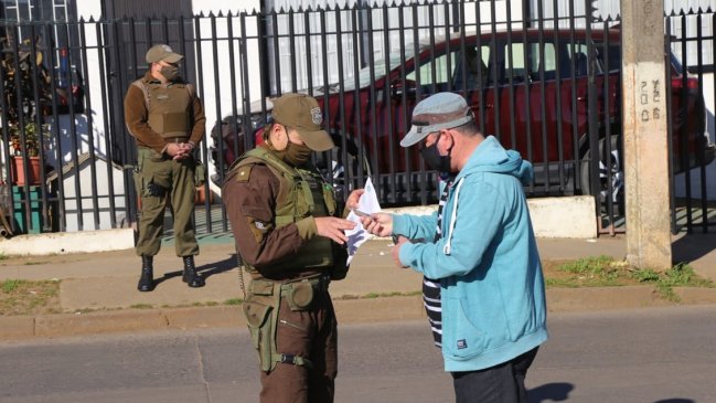 Conductor fue detenido por presentar permiso falso para transitar por Concepción en cuarentena