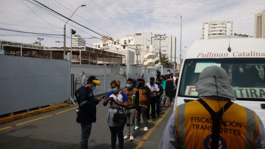Presentan nuevo protocolo para embarque de pasajeros en Terminal Rodoviario de Iquique