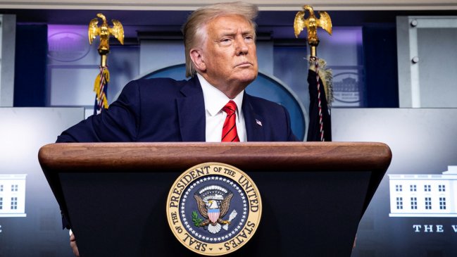 Trump atribuyó las protestas violentas a la izquierda radical y al 