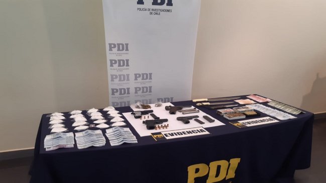 Constitución: Cuatro detenidos por venta de armas de fuego y tráfico de droga