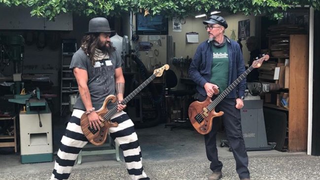 Jason Momoa y líder de Primus comparten su amor por el bajo