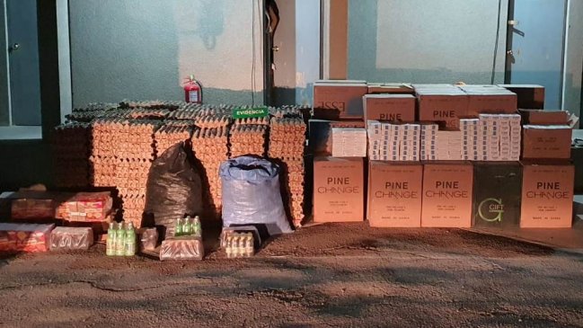 Decomisan 18 mil huevos y 26 mil cigarrillos de contrabando en Huara