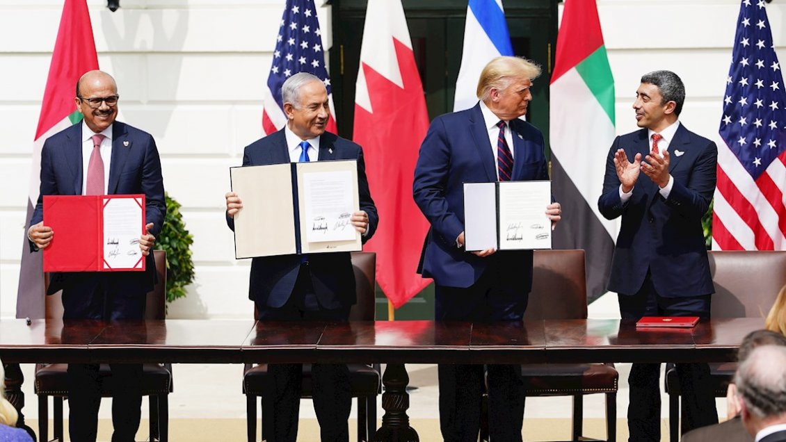 Israel selló acuerdos diplomáticos con Emiratos y Baréin en la Casa Blanca