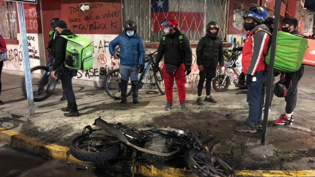 Concepción: Motociclista sufrió graves quemaduras tras colisión