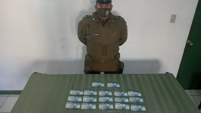 Conductor intentó sobornar a Carabineros con 170 mil pesos en Paredones