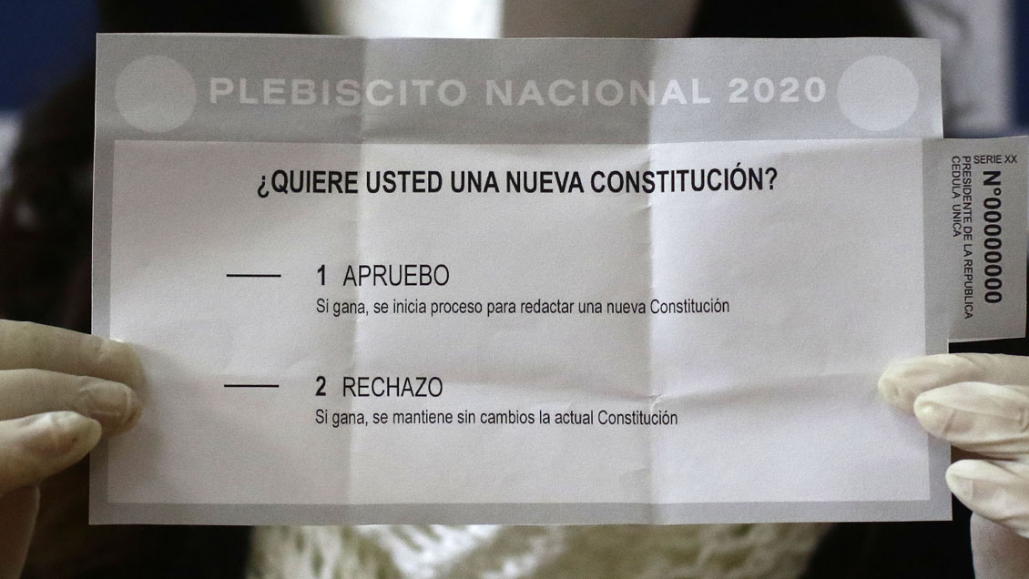 Comandos se alistan para la franja televisada por el Apruebo y el Rechazo