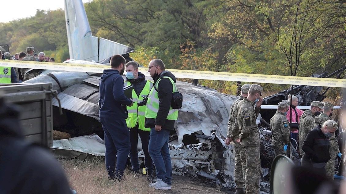 Mueren al menos 22 personas en un accidente de avión militar en Ucrania