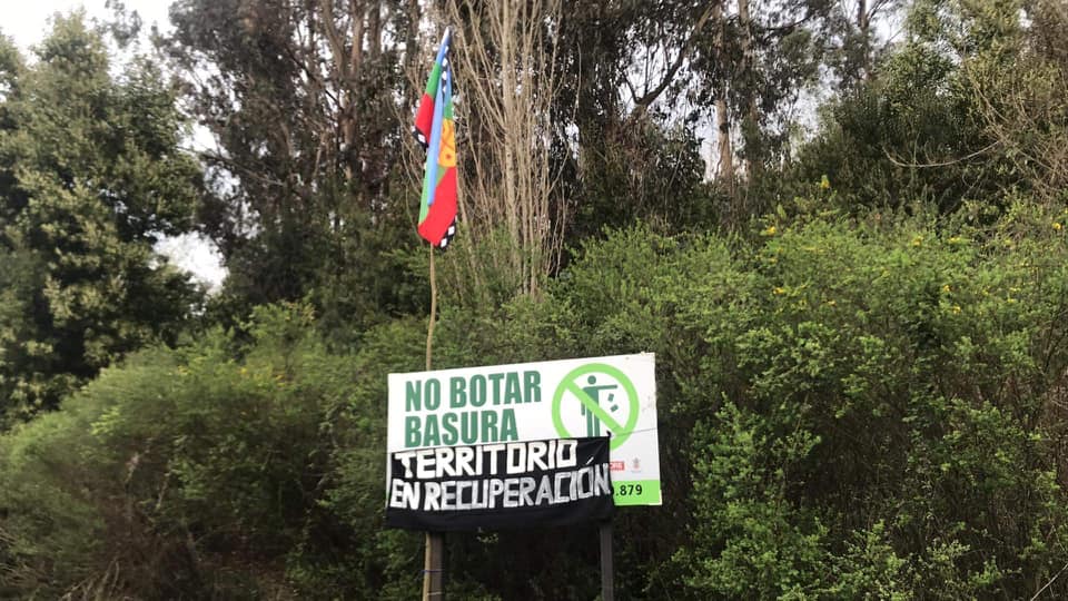 Comunidad mapuche hizo ocupación de una parte del Cerro Santa Lucía de Loncoche