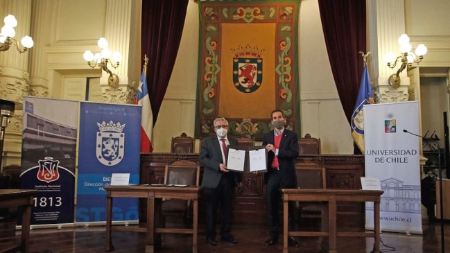 Universidad de Chile y Municipalidad de Santiago se unen para fortalecer al Instituto Nacional