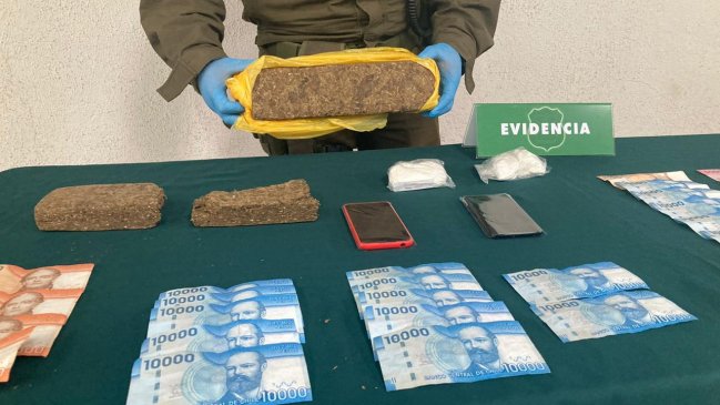 Carabineros detectó encomiendas de cocaína y marihuana entre Puchuncaví y Cauquenes