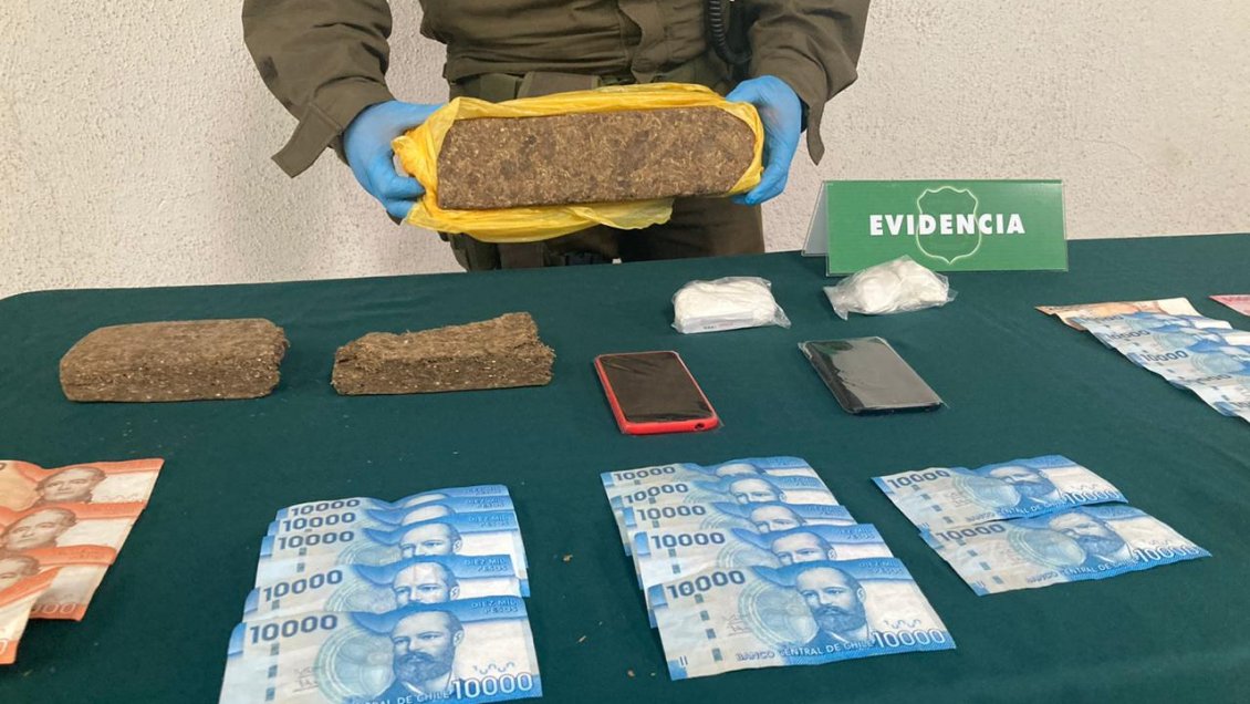 Carabineros detectó encomiendas de cocaína y marihuana entre Puchuncaví y Cauquenes