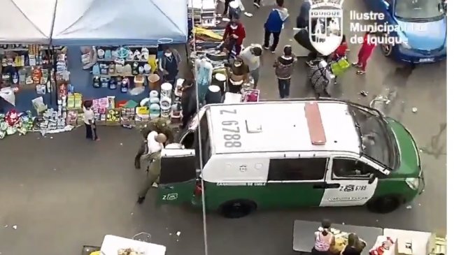 Detienen a sujeto por amenazar con arma blanca a transeúntes en Iquique